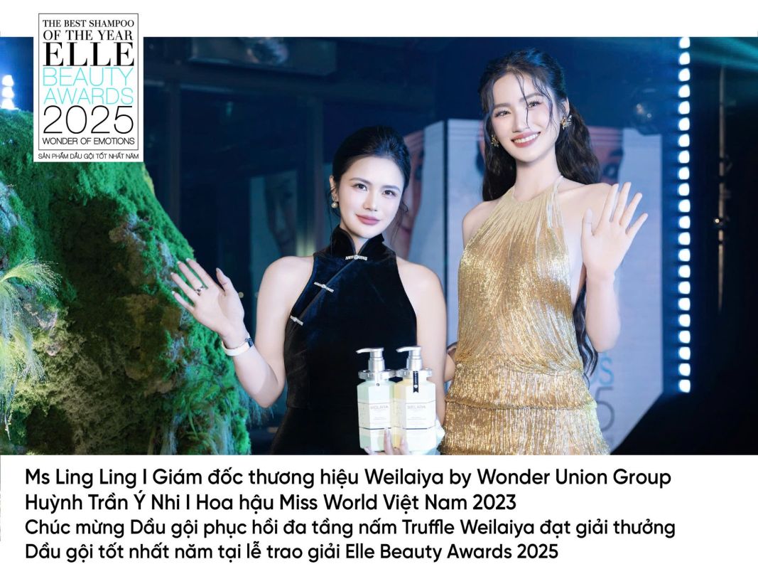 Dầu gội Nấm Truffle Weilaiya đạt giải tại ELLE Beauty Awards 2025