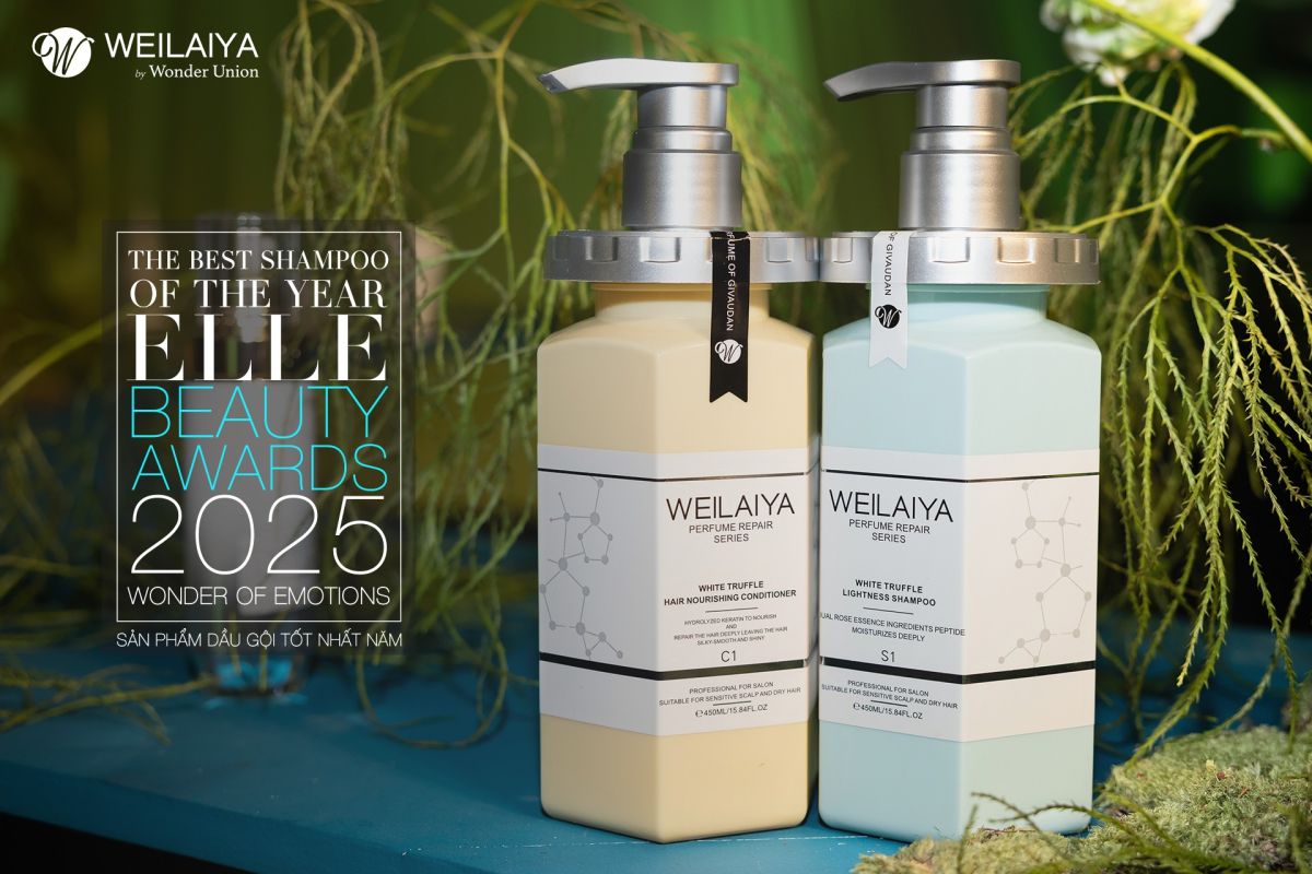 Dầu gội Nấm Truffle Weilaiya dành giải thưởng tại ELLE Beauty Awards 2025