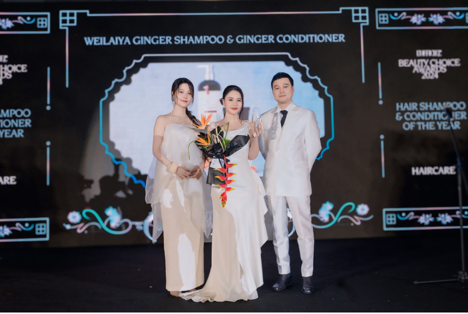 Dầu gội gừng Luxury Weilaiya đạt giải Shampoo & Conditioner of the Year tại L'OFFICIEL BEAUTY CHOICE AWARDS 2024.