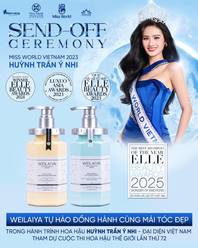 Weilaiya đồng hành cùng Hoa hậu Huỳnh Trần Ý Nhi chinh phục Miss World 2025