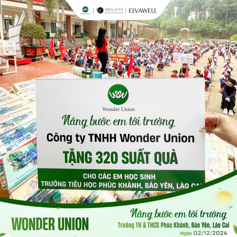 Wonder Union tiếp tục hành trình Nâng bước em tới trường cùng các em nhỏ Lào Cai
