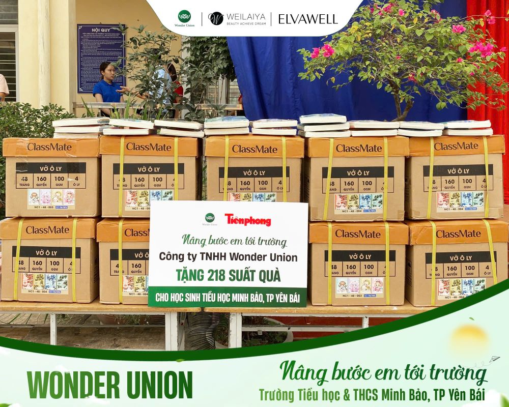 Wonder Union và Báo Tiền Phong đồng hành cùng học sinh Yên Bái